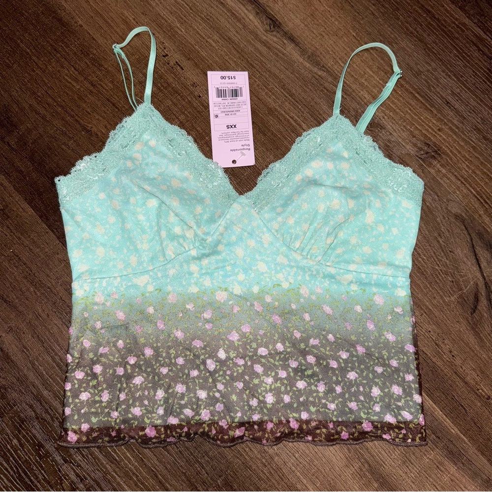 NWT Target Wild Fable Floral Crop Top